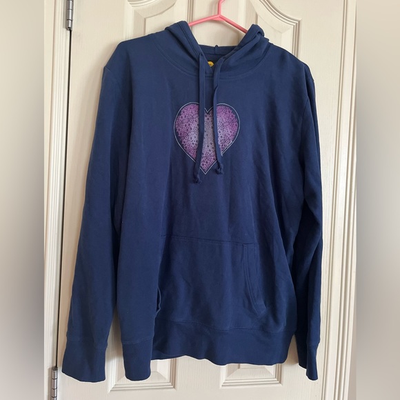 Life is Good Navy Blue Women’s Hoodie. Size Large. - Picture 1 of 4